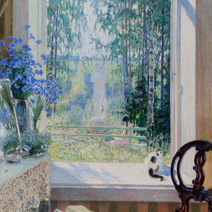 "Окно, выходящее в сад", Николай Богданов-Белский, 1931