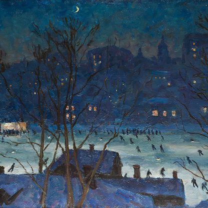 "La patinoire "Dinamo" ", Piotr Konchalovski, 1948 Musée de l'Impressionnisme de Moscou